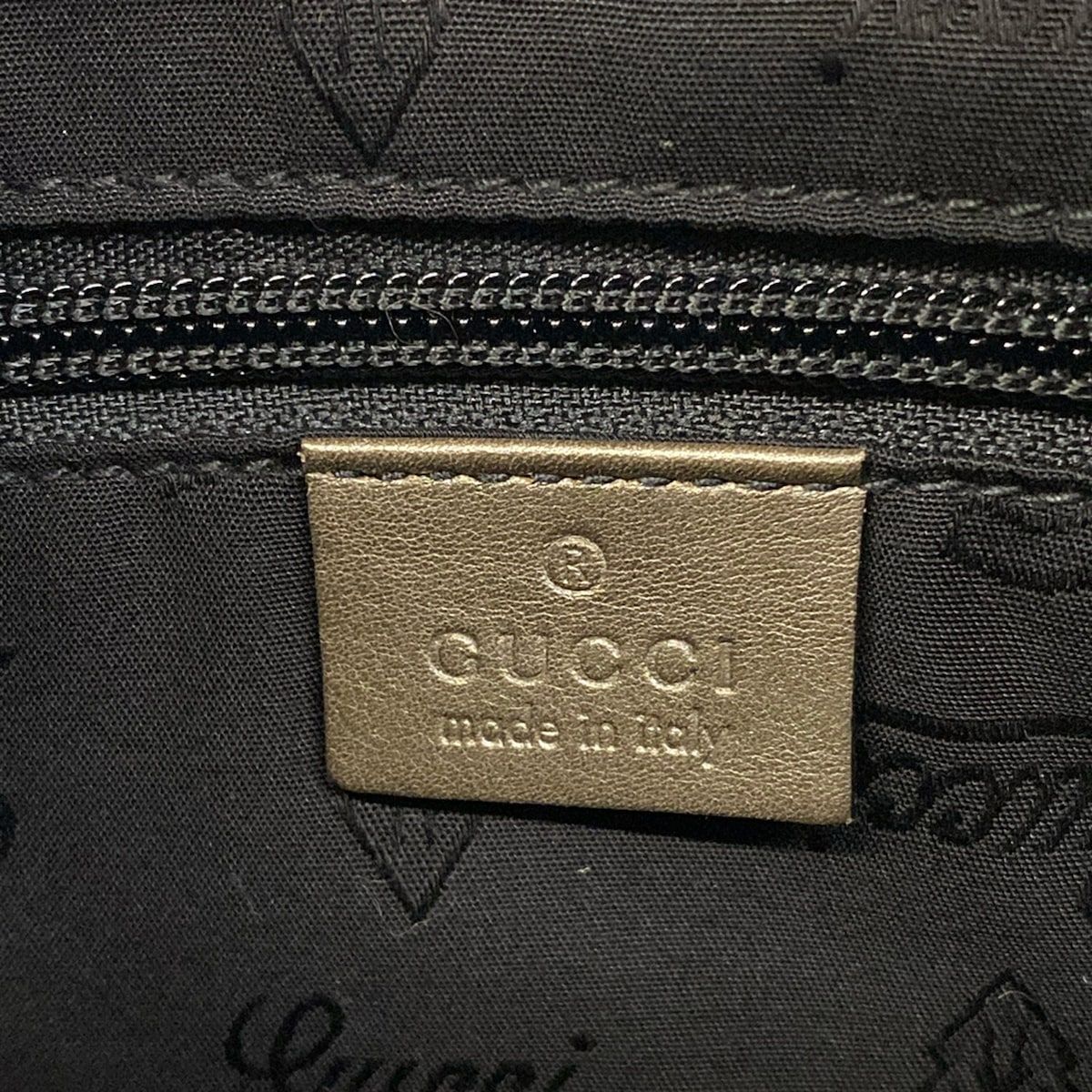 Gucci Shoulder Bag Imprime Khaki Leather — view 9