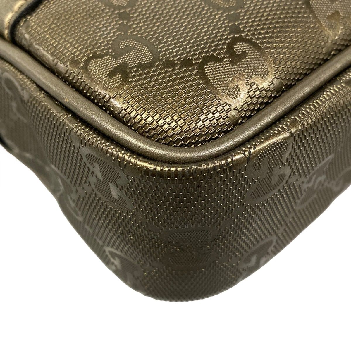 Gucci Shoulder Bag Imprime Khaki Leather — view 6