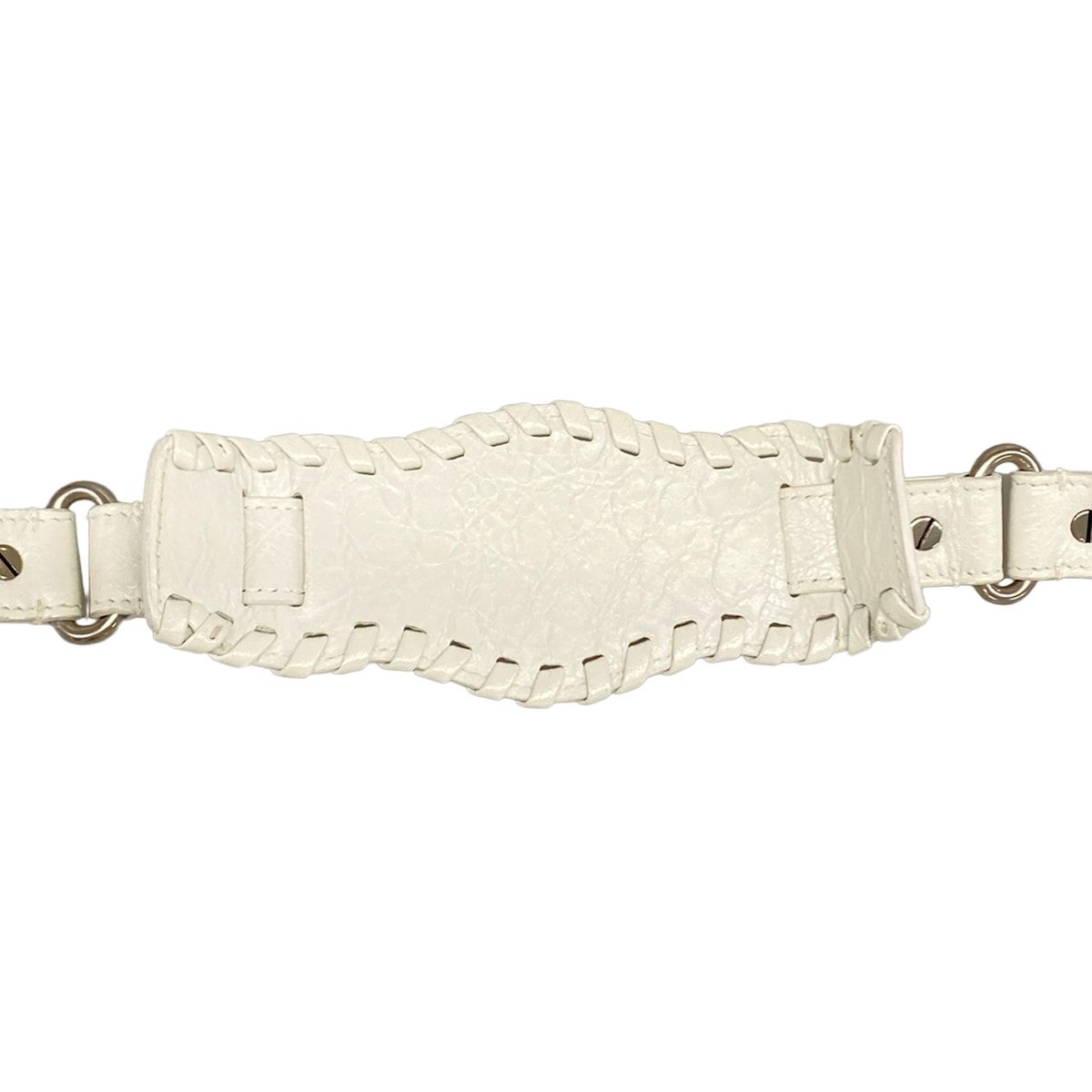 Balenciaga Shoulder Bag le Cagole XS White Leather — view 9