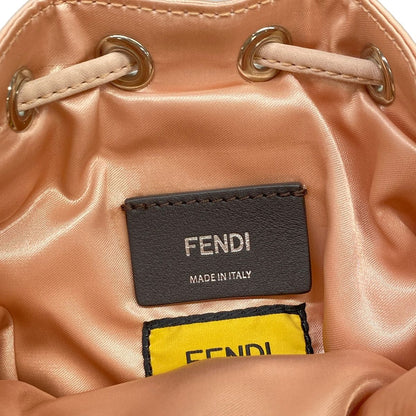 Fendi Handbag Mini Mon Tresor Pink Beige Drawstring — view 9
