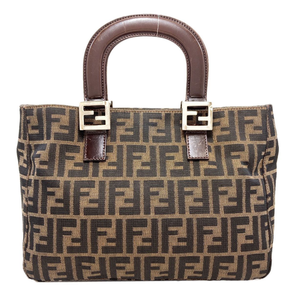 Fendi Zucca Pattern Handbag Canvas — view 2