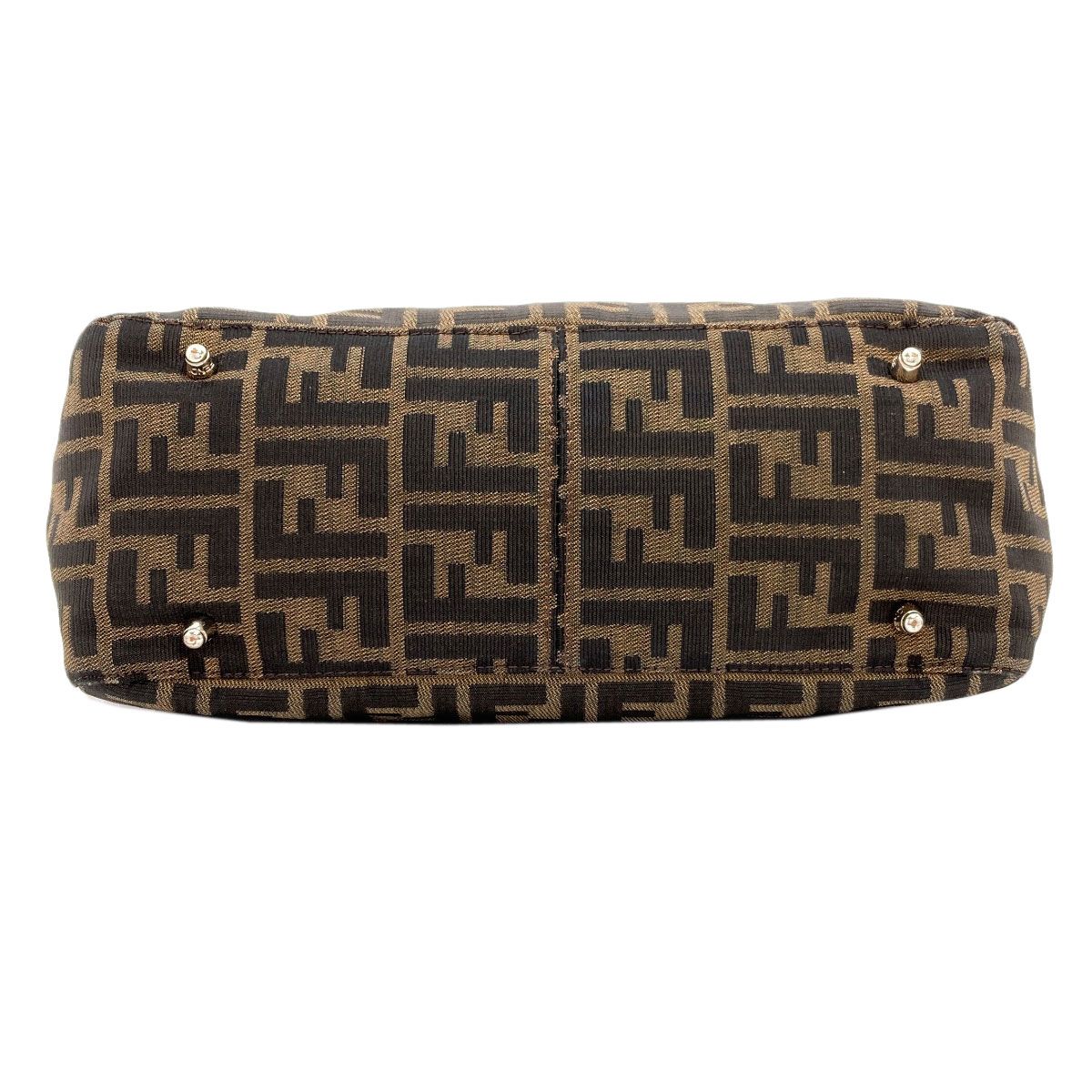 Fendi Zucca Pattern Handbag Canvas — view 4