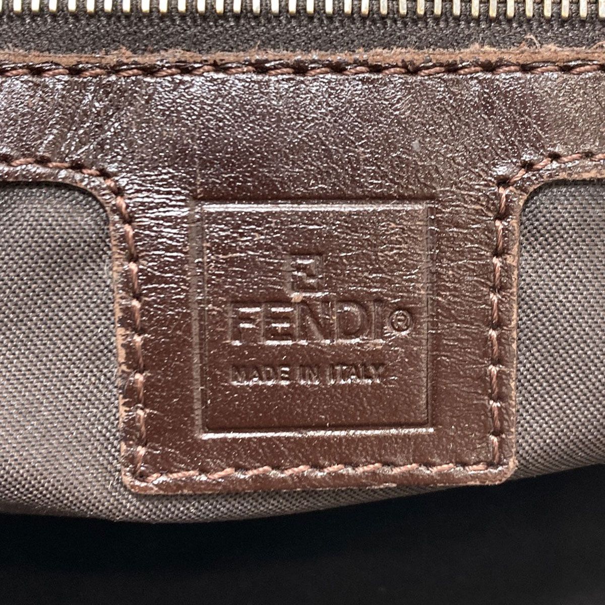 Fendi Zucca Pattern Handbag Canvas — view 6