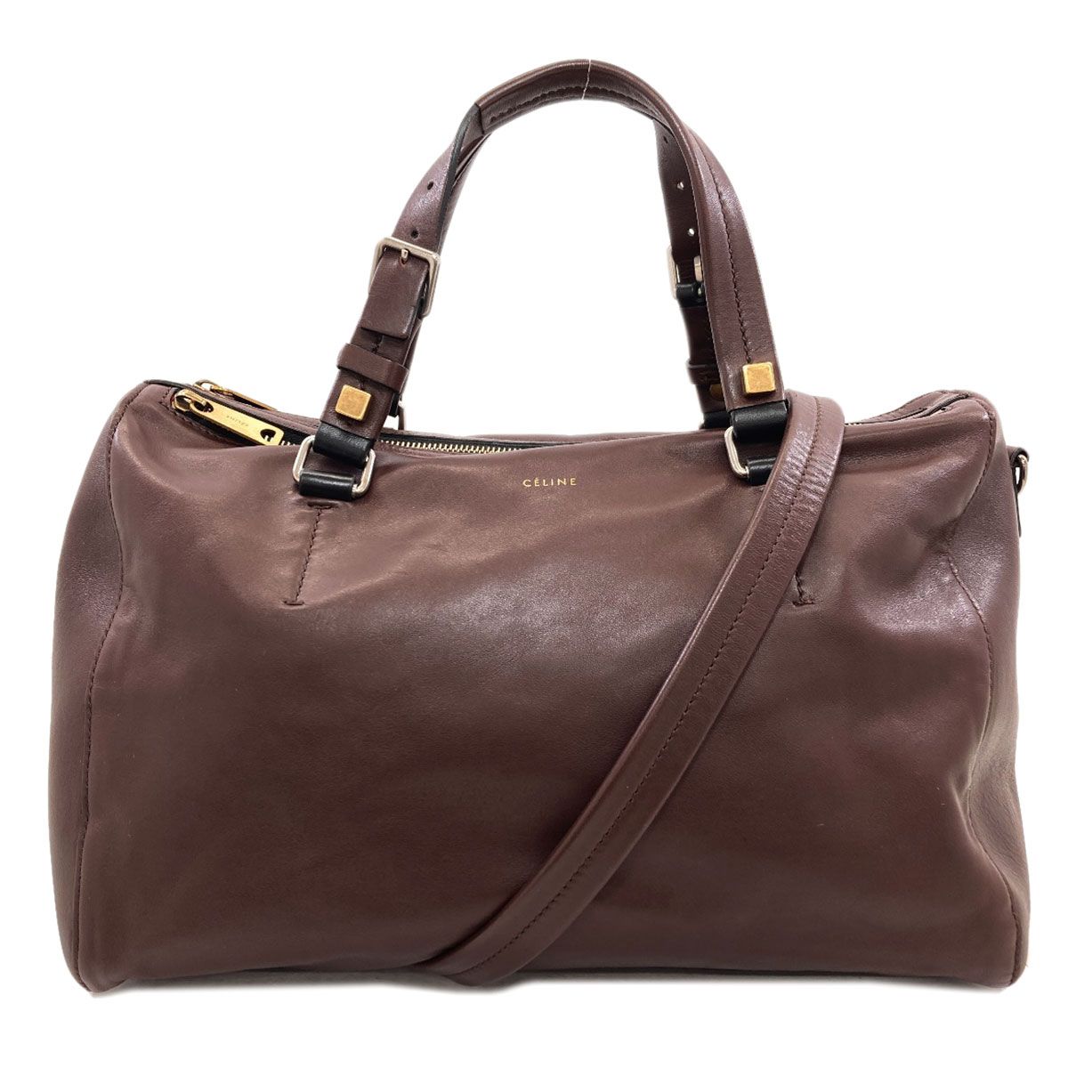 Celine 2-Way Handbag Leather