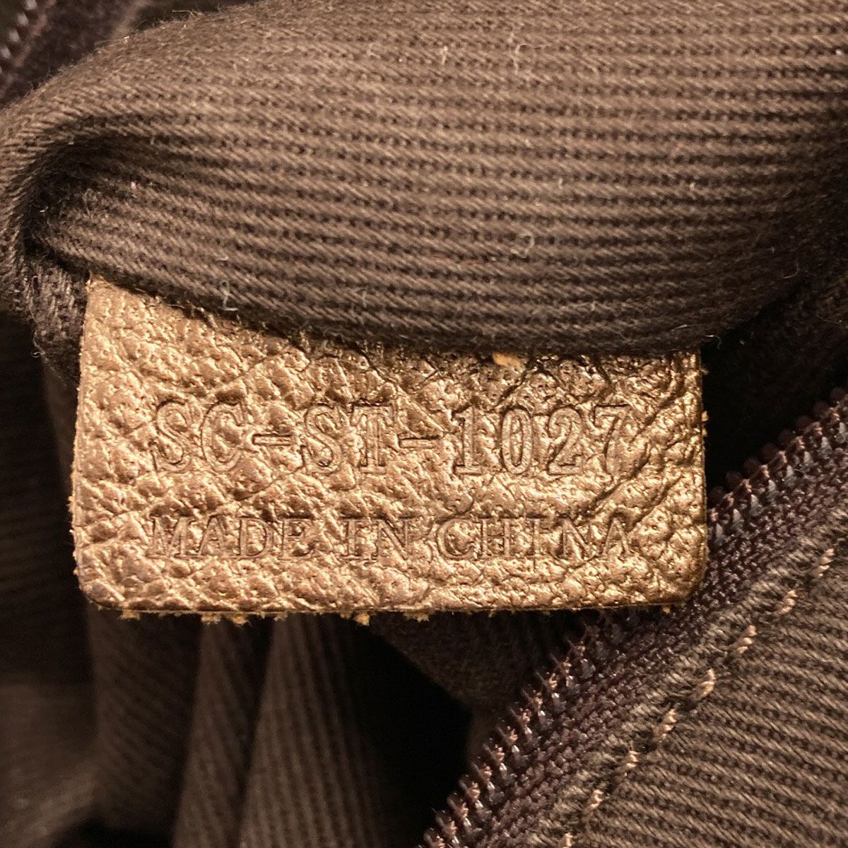 Celine Carriage Pattern Handbag Canvas — view 7