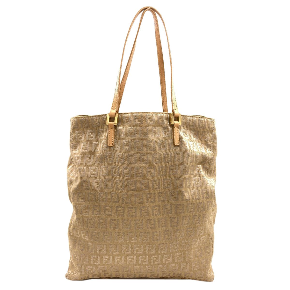 Fendi Zucca Pattern Handbag Canvas