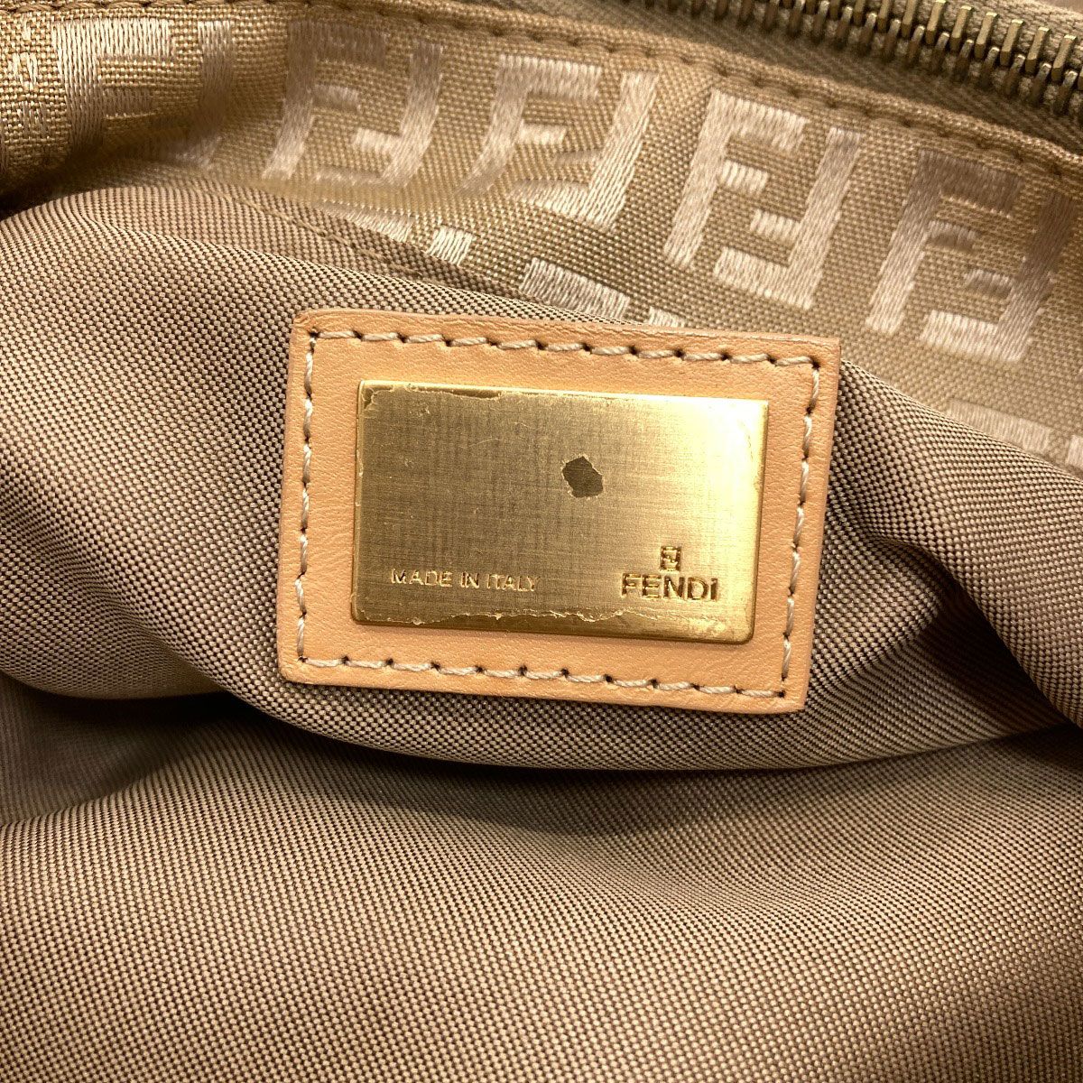 Fendi Zucca Pattern Handbag Canvas — view 6