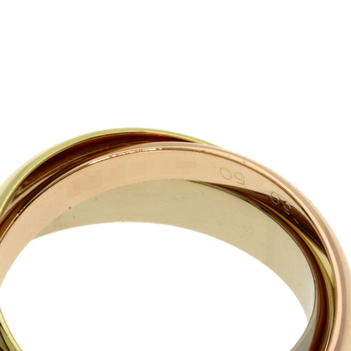 Cartier Trinity 50 Ring 18k Yellow Gold 18k White Pink — view 5