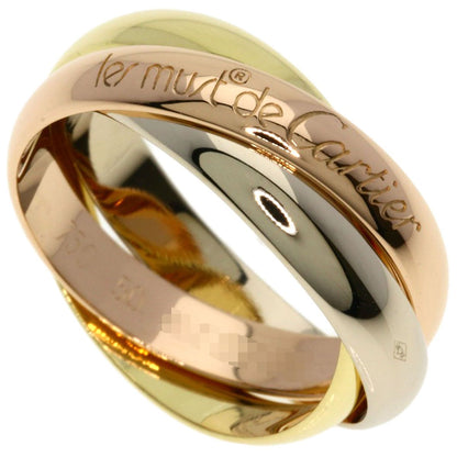 Cartier Trinity 50 Ring 18k Yellow Gold 18k White Pink