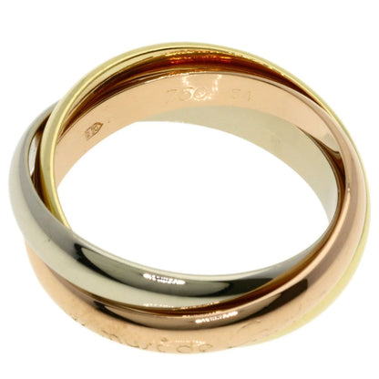 Cartier Trinity 54 Ring 18k Yellow Gold 18k White Pink — view 3