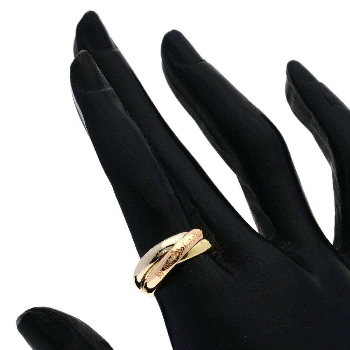Cartier Trinity 51 Ring 18k Yellow Gold 18k White Pink — view 4