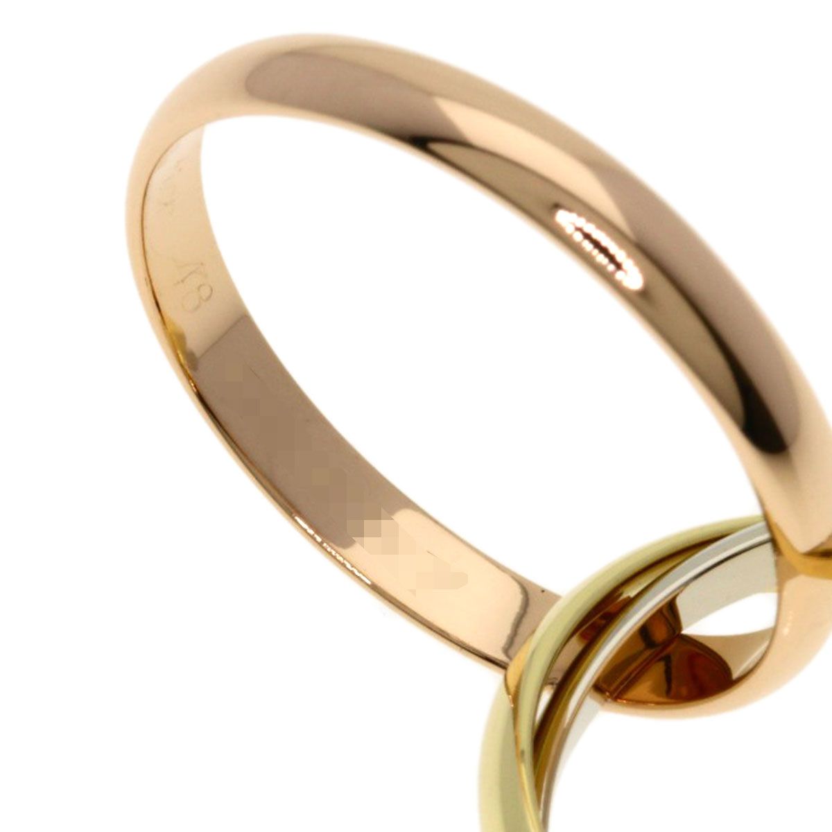 Cartier Trinity SM 48 Ring 18k Yellow Gold 18k White Pink — view 5