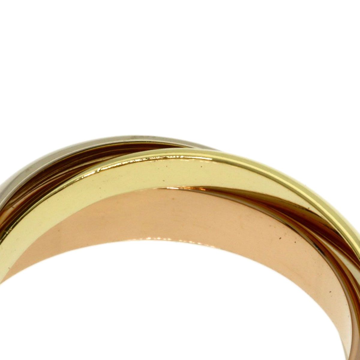 Cartier Trinity 51 Ring 18k Yellow Gold 18k White Pink — view 5