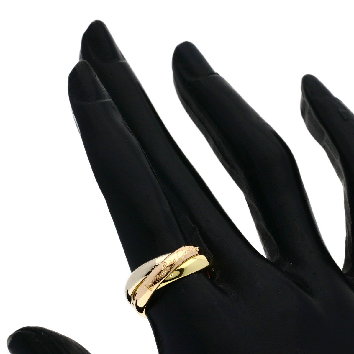 Cartier Trinity 51 Ring 18k Yellow Gold 18k White Pink — view 5