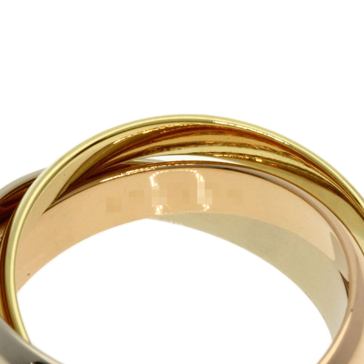 Cartier Trinity 51 Ring 18k Yellow Gold 18k White Pink — view 4
