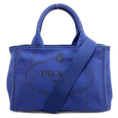 Prada Canapa Mini 2-Way Handbag Canvas