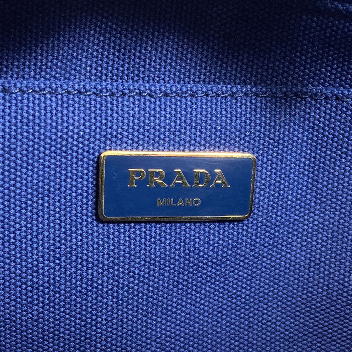 Prada Canapa Mini 2-Way Handbag Canvas — view 6