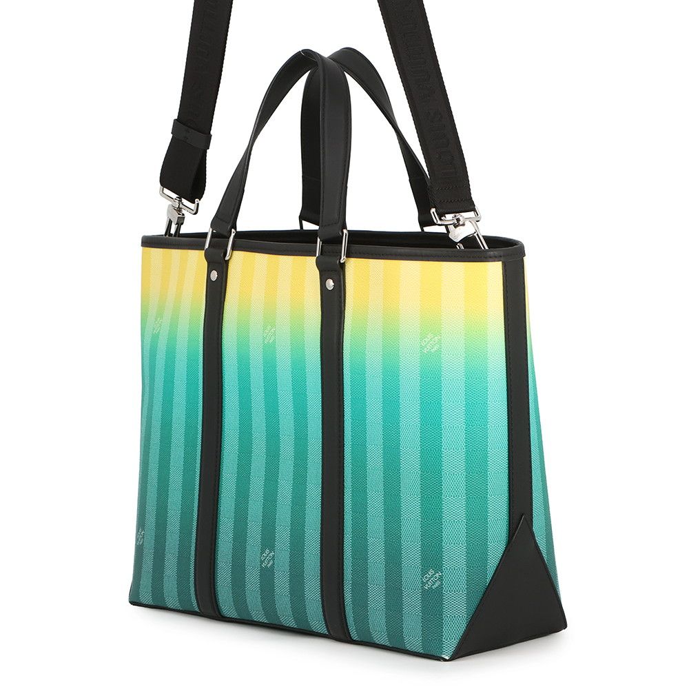 Louis Vuitton Tote Damier Stripe Weekend PM 2-Way Shoulder Bag — view 2
