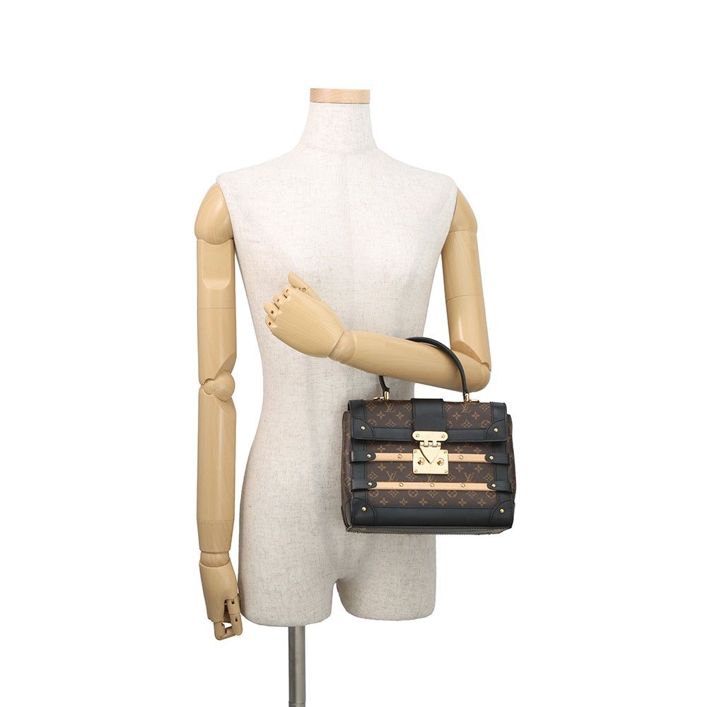 Louis Vuitton Monogram Trianon PM 2-Way Shoulder Bag Black — view 5