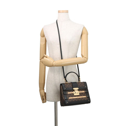 Louis Vuitton Monogram Trianon PM 2-Way Shoulder Bag Black — view 4