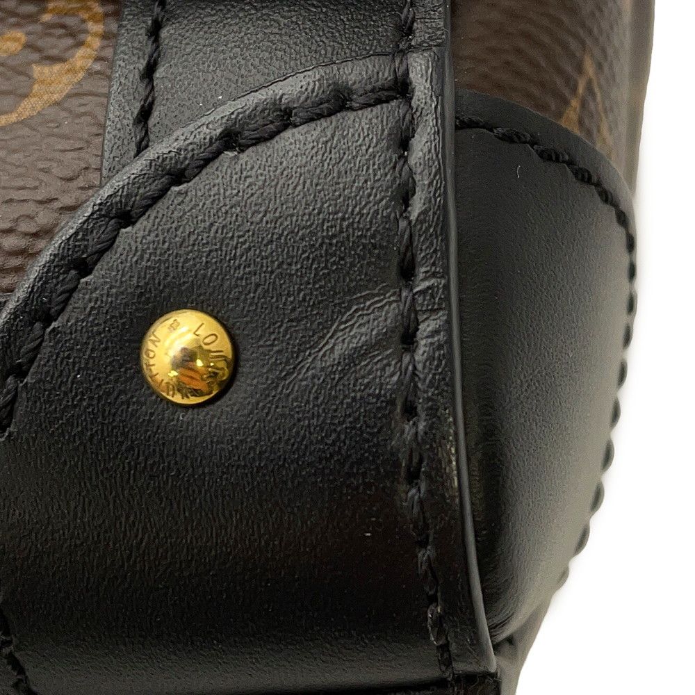 Louis Vuitton Monogram Trianon PM 2-Way Shoulder Bag Black — view 9