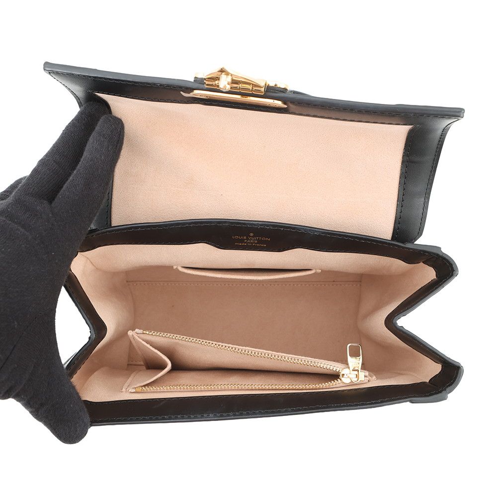 Louis Vuitton Monogram Trianon PM 2-Way Shoulder Bag Black — view 6