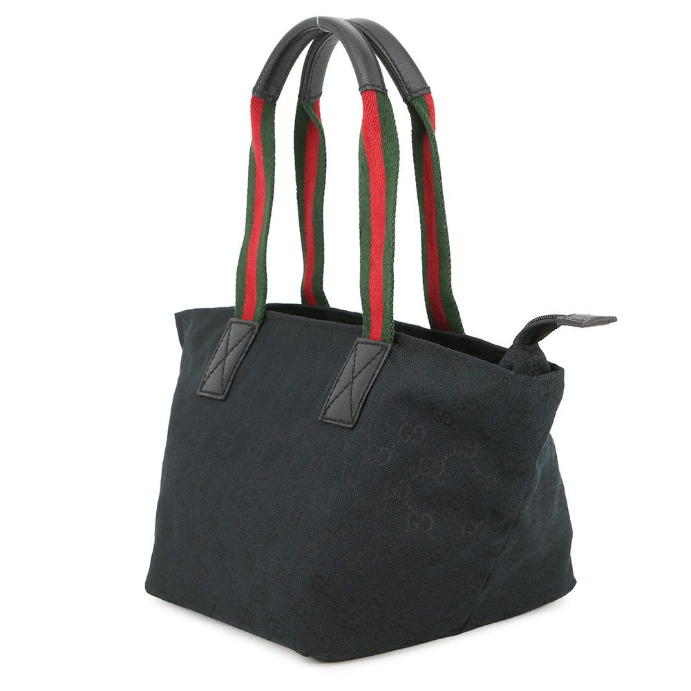 Gucci Tote Sherry Line GG Canvas Handbag Mini Black — view 2