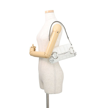 Gucci Handbag Horsebit Small Leather 2-Way White — view 4