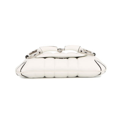 Gucci Handbag Horsebit Small Leather 2-Way White — view 3