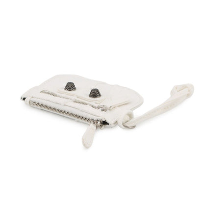 Balenciaga Coin Case le Cagole Denim Wallet White — view 2