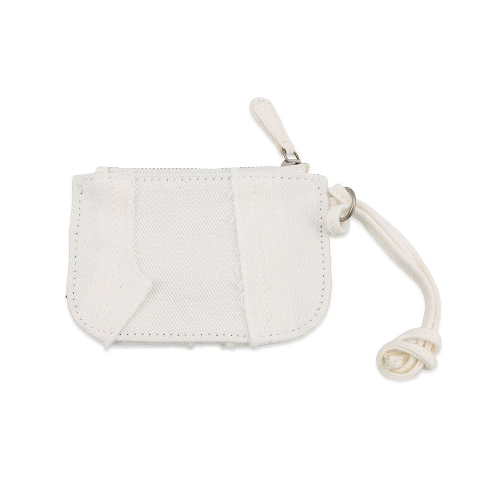 Balenciaga Coin Case le Cagole Denim Wallet White — view 3
