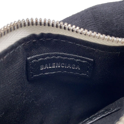 Balenciaga Coin Case le Cagole Denim Wallet White — view 6
