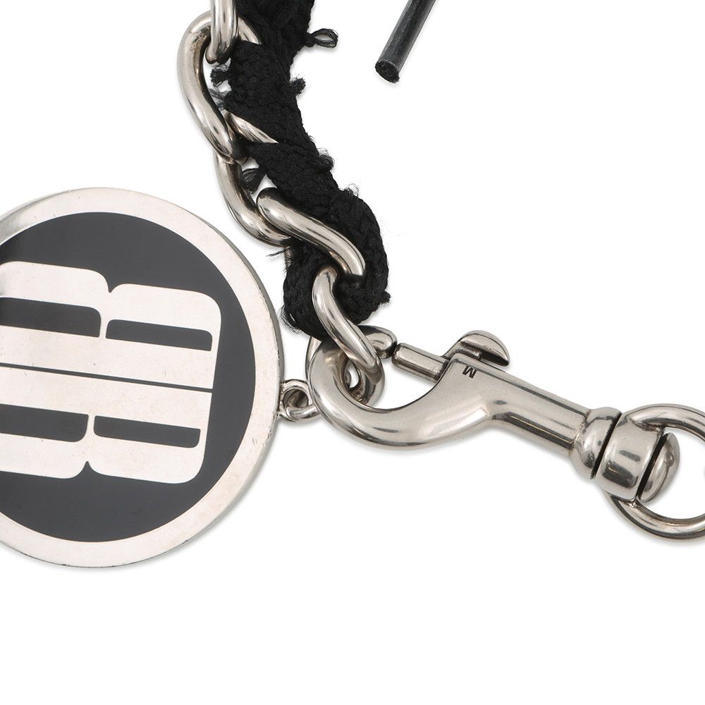 Balenciaga Choker Nano Lace BB Logo Metal Black Necklace — view 5