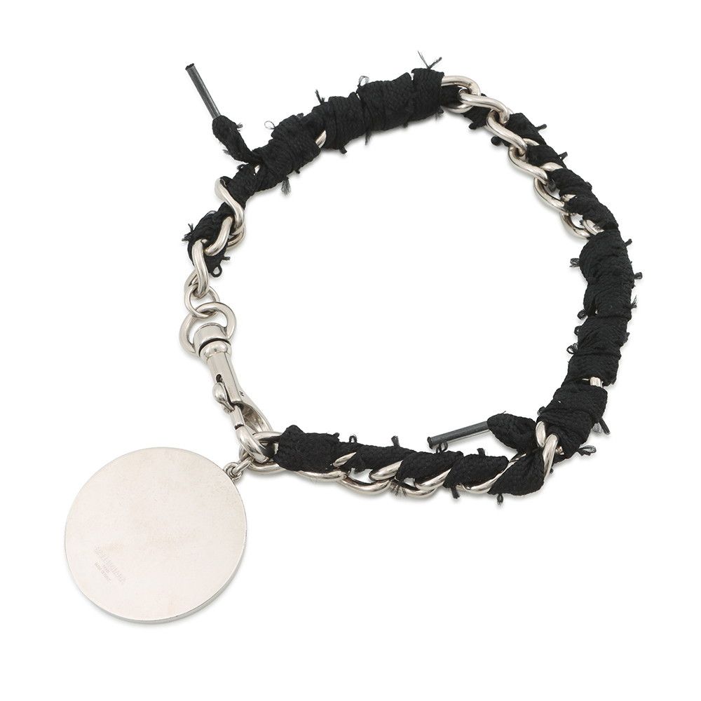 Balenciaga Choker Nano Lace BB Logo Metal Black Necklace — view 3