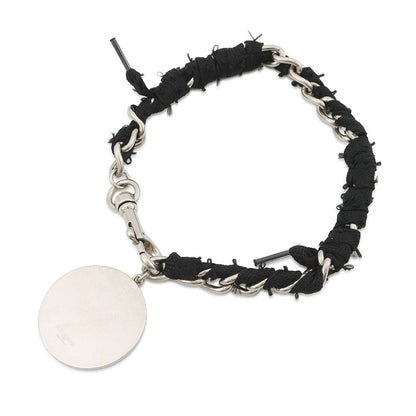Balenciaga Choker Nano Lace BB Logo Metal Black Necklace — view 3