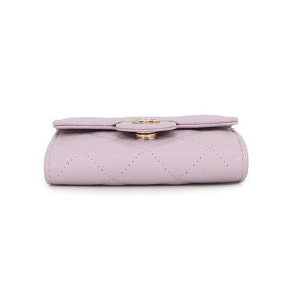 Chanel Chain Wallet Quilted CC Logo Mini Caviar Leather — view 3
