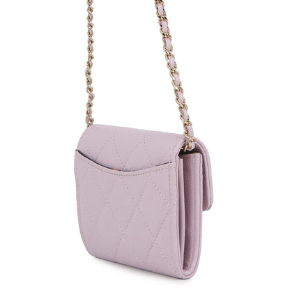 Chanel Chain Wallet Quilted CC Logo Mini Caviar Leather — view 2