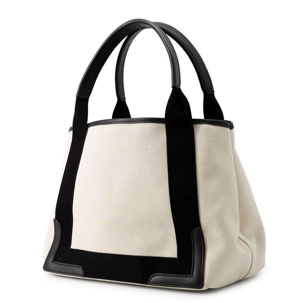 Balenciaga Tote Navy Cabas S Black White — view 2