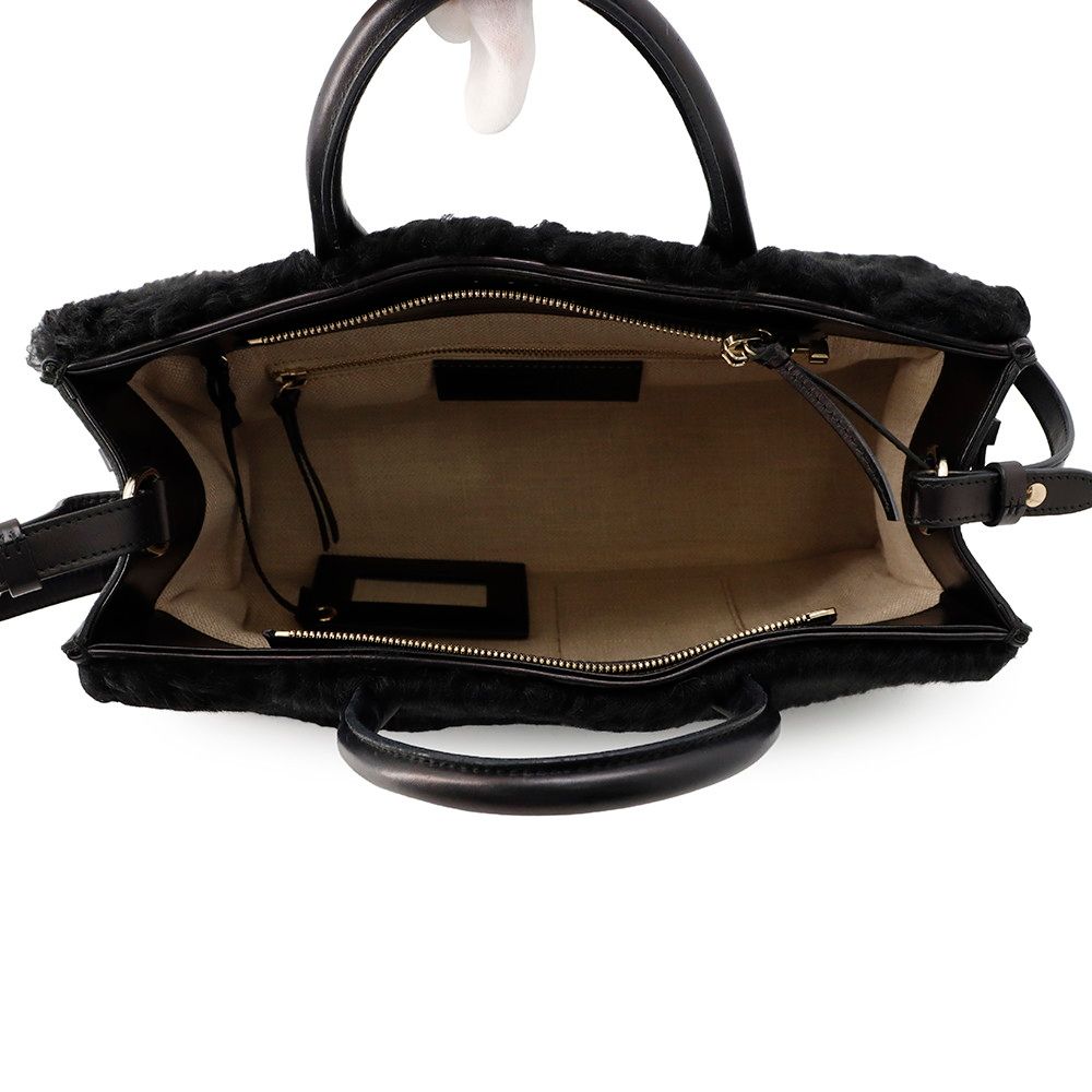 Balenciaga Padlock Nude 2-Way Shoulder Bag Black — view 6