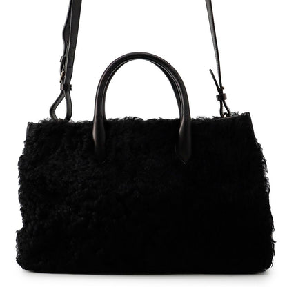 Balenciaga Padlock Nude 2-Way Shoulder Bag Black