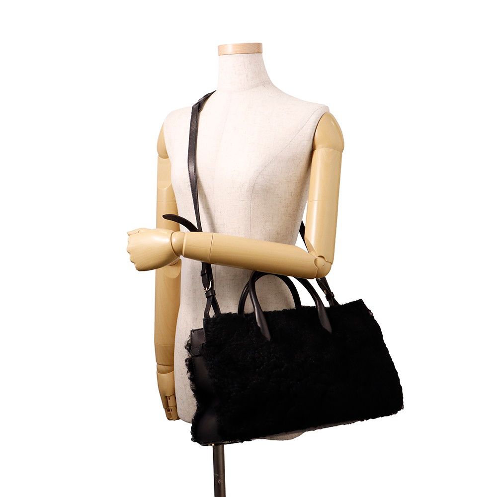 Balenciaga Padlock Nude 2-Way Shoulder Bag Black — view 5