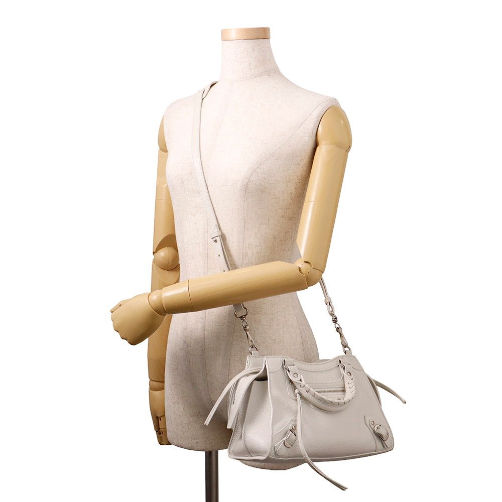 Balenciaga Neo Classic 2-Way Shoulder Bag White — view 5