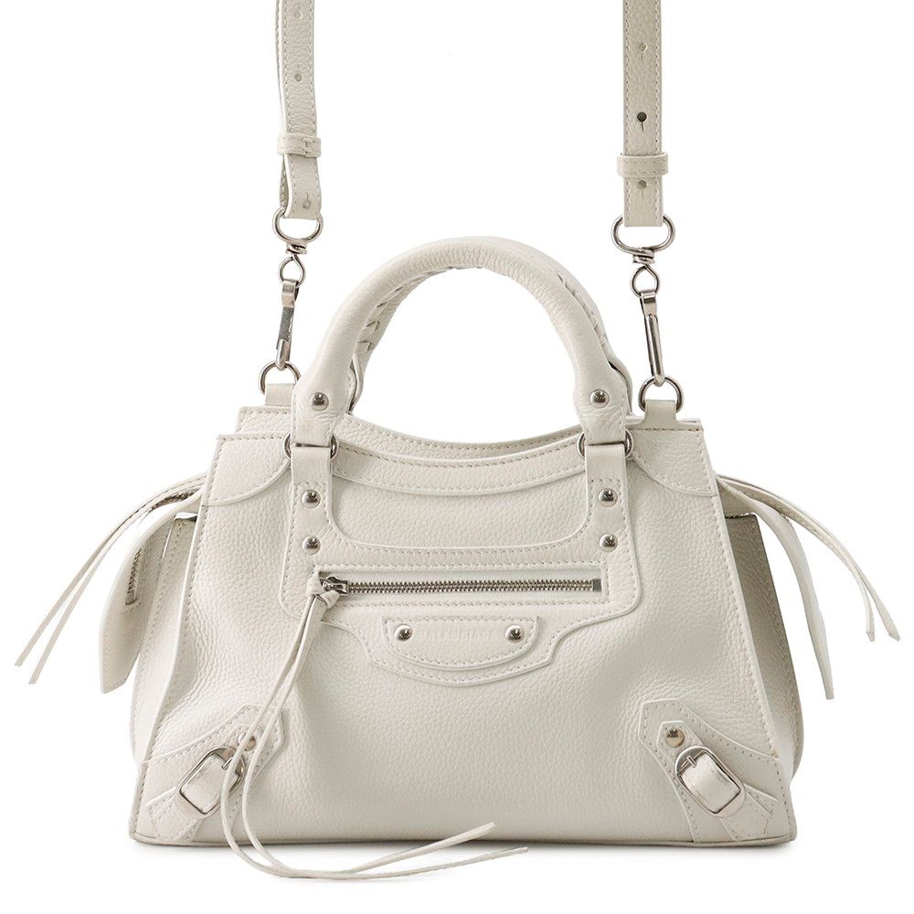 Balenciaga Neo Classic 2-Way Shoulder Bag White