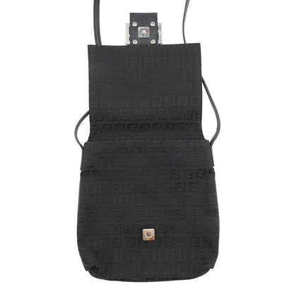Fendi Shoulder Bag Zucchino Canvas Black — view 5