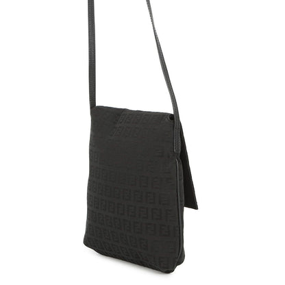 Fendi Shoulder Bag Zucchino Canvas Black — view 2
