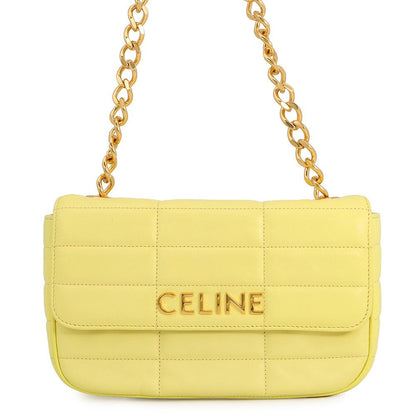 Celine Chain Shoulder Bag Matelasse Monochrome