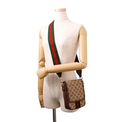 Gucci Shoulder Bag Palace Sherry Line GG Canvas Leather — view 4