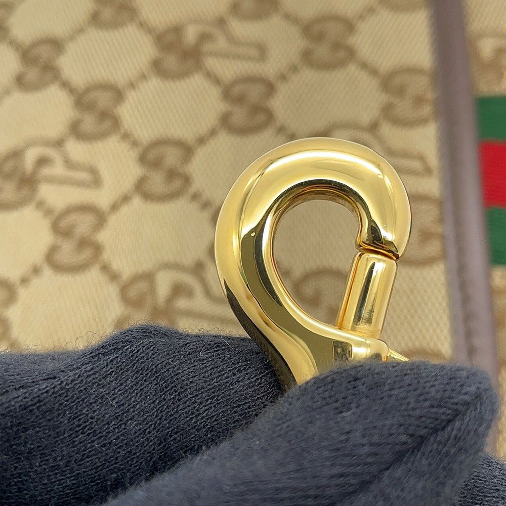 Gucci Shoulder Bag Palace Sherry Line GG Canvas Leather — view 9