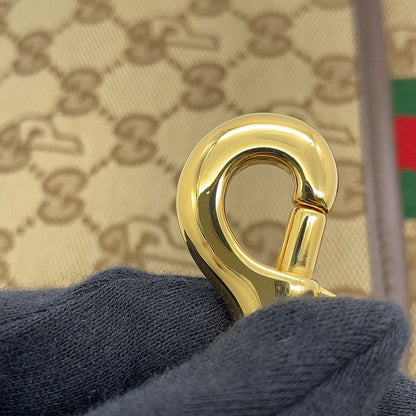 Gucci Shoulder Bag Palace Sherry Line GG Canvas Leather — view 9