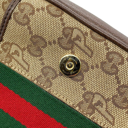 Gucci Shoulder Bag Palace Sherry Line GG Canvas Leather — view 8